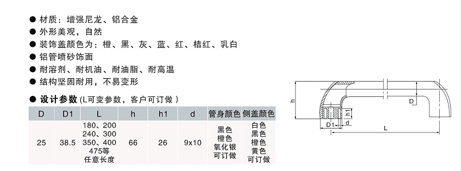 恒盛定制管状拉手,铝合金长拉手,内波纹手轮,背波纹手轮,椭圆拉手,胶木拉手,方形拉手